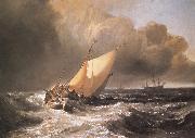 J.M.W. Turner Dutch Boats in a Gale oil painting artist